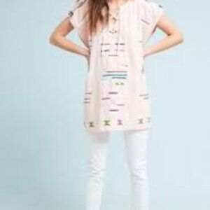 Anthropologie Valiante Anthropologie Women Size 0 Tijuana Panay Embroidered Caft